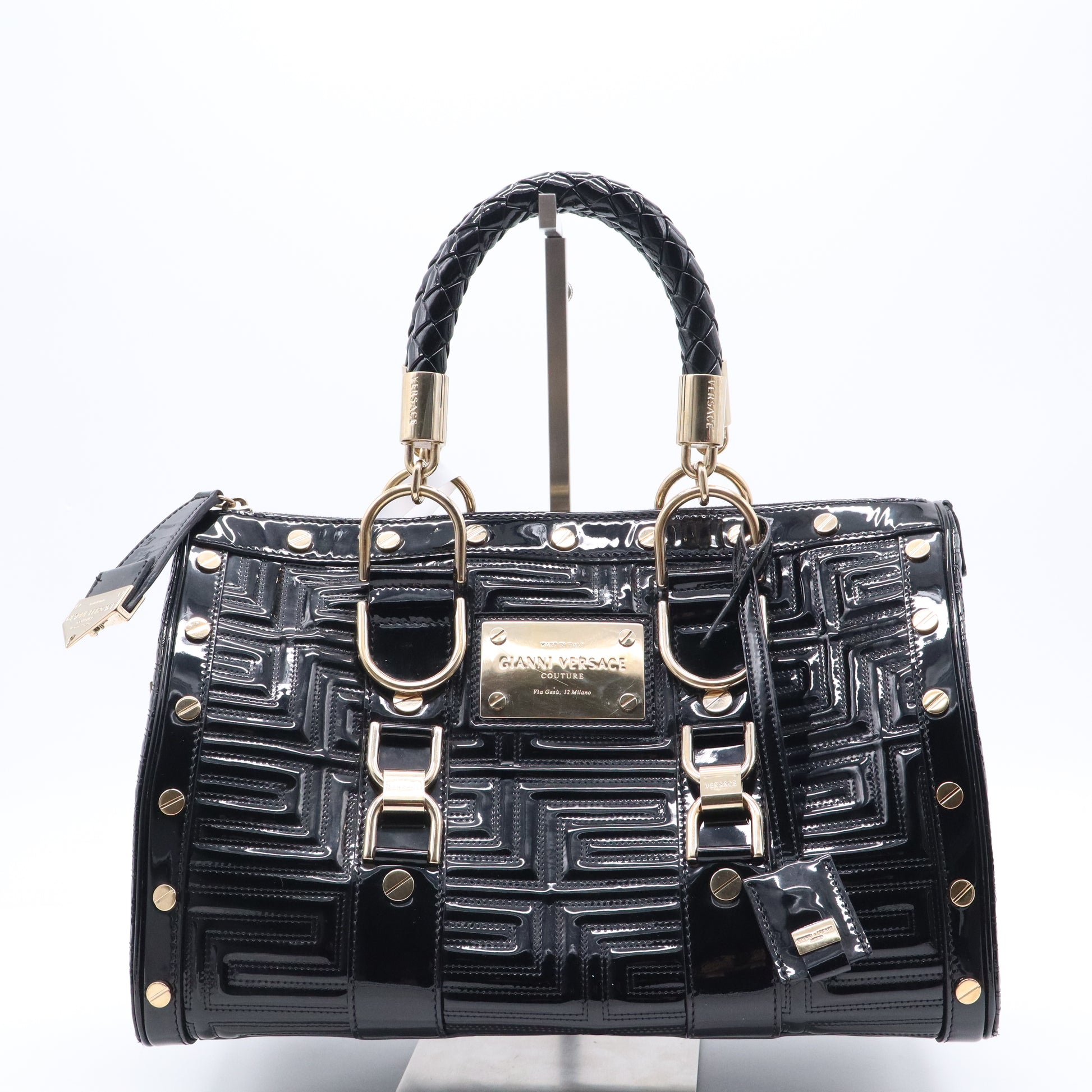 Snap Out Of It Bag Quilted Patent Medium Twins B21439