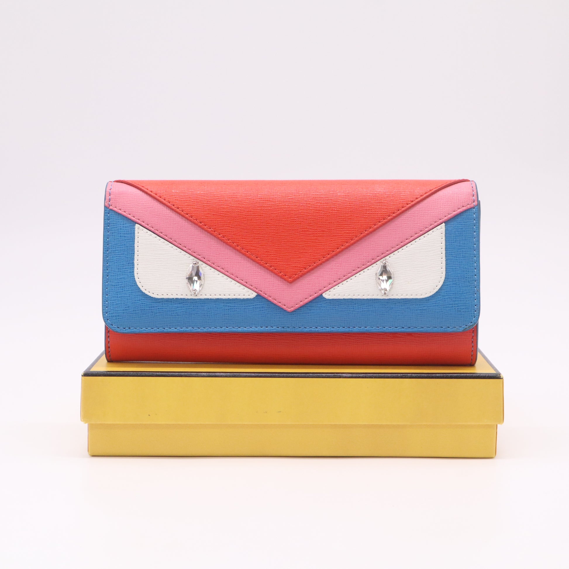 Fendi Bag Bugs "Monster" Continental Wallet W22422