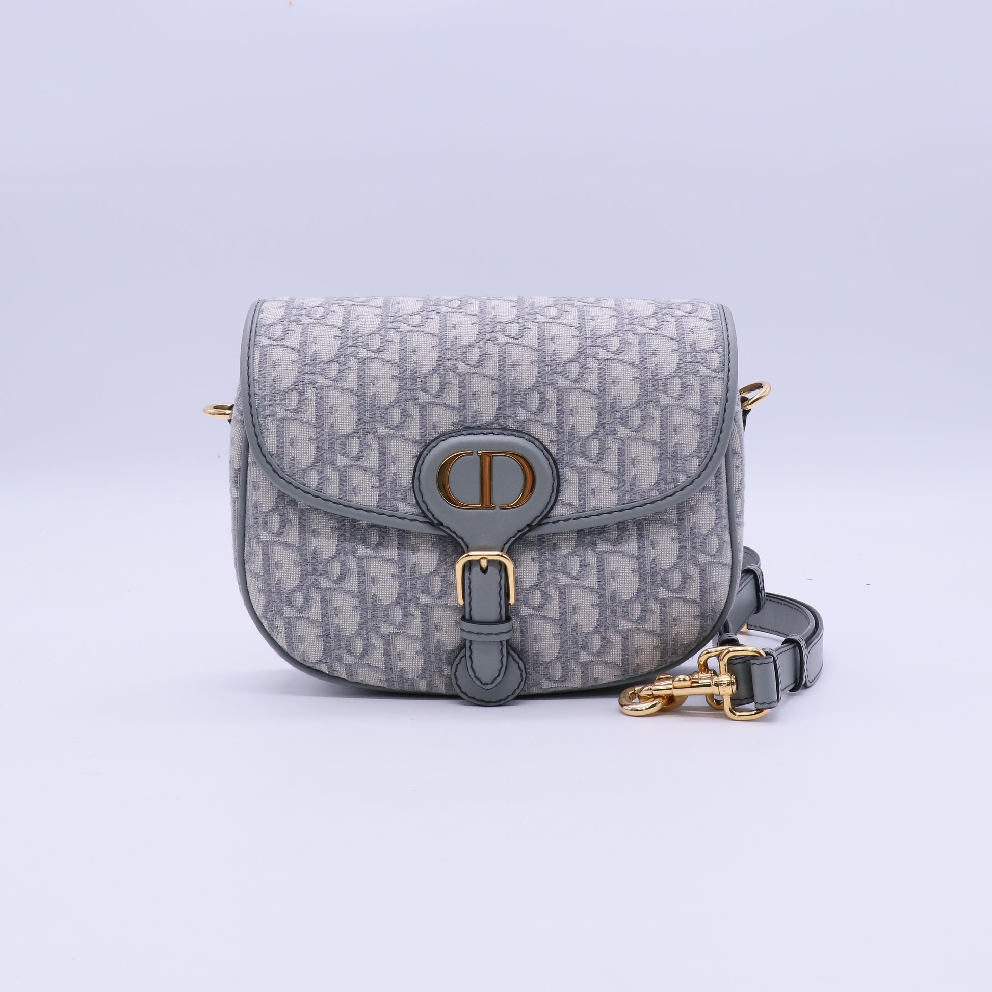 Medium Dior Bobby Bag in Gray Dior Oblique Jacquard B21743