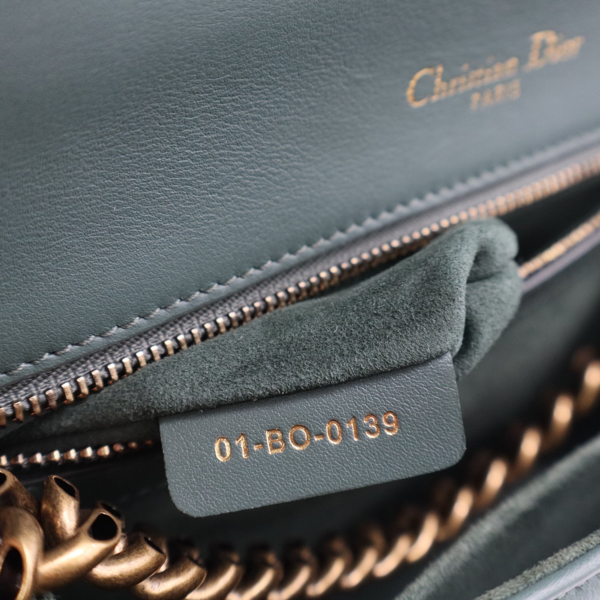 Blue Small Studded Calfskin Diorama Crossbody Twins