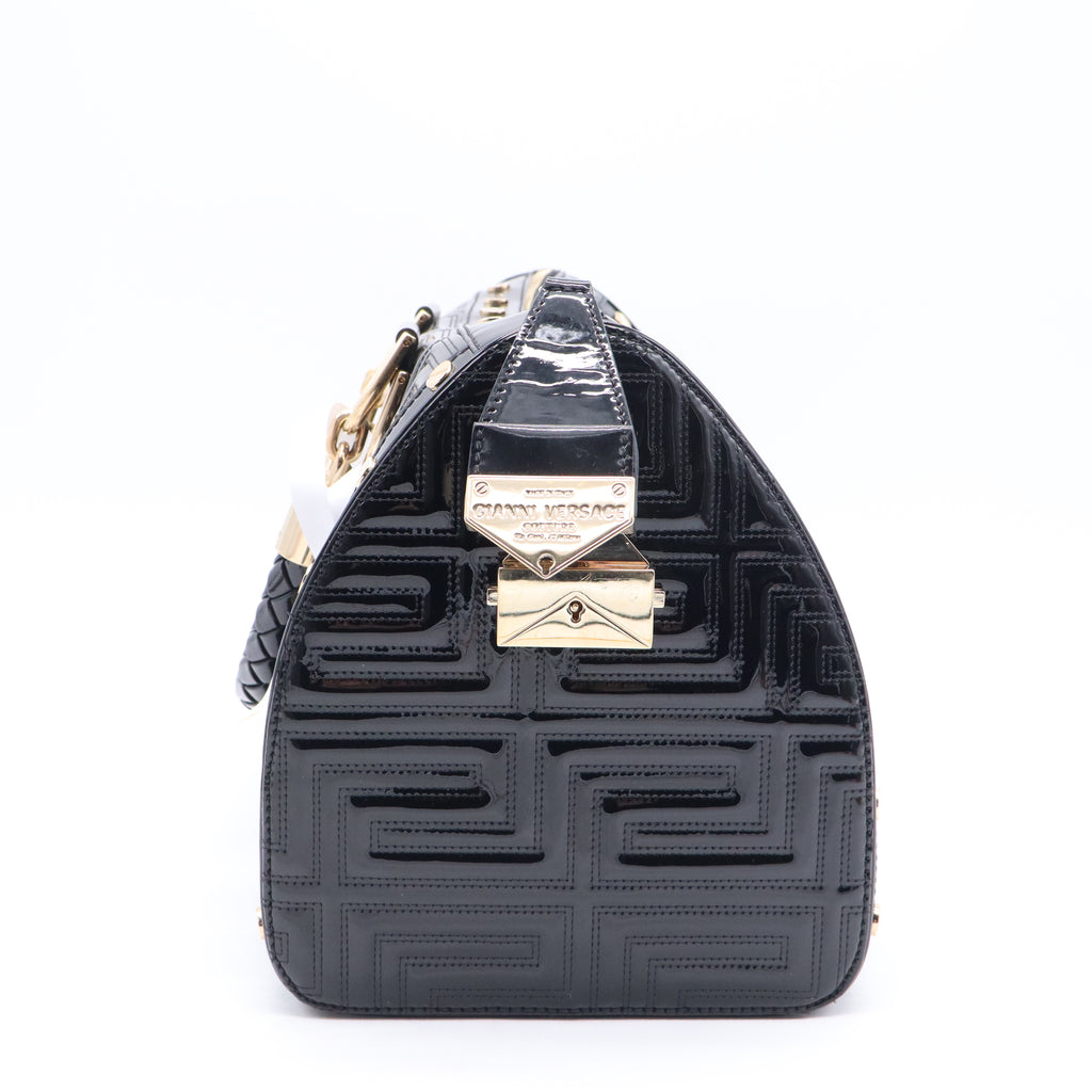 Snap Out Of It Bag Quilted Patent Medium Twins B21439