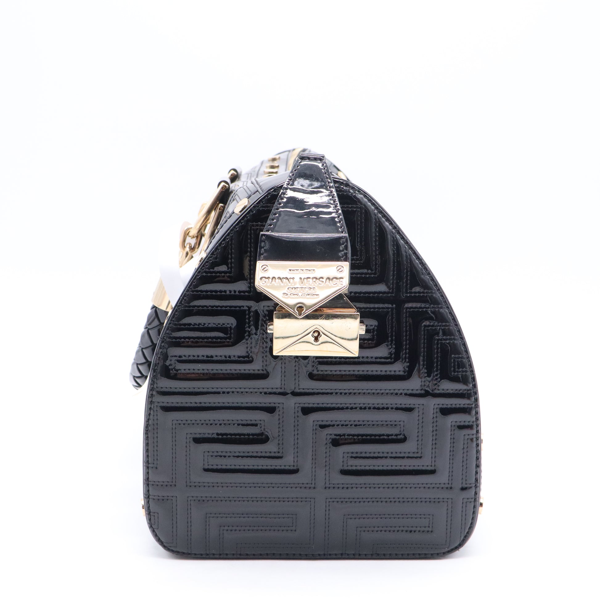 Snap Out Of It Bag Quilted Patent Medium Twins B21439