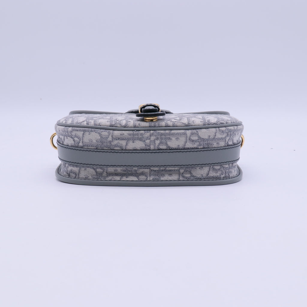 Medium Dior Bobby Bag in Gray Dior Oblique Jacquard B21743