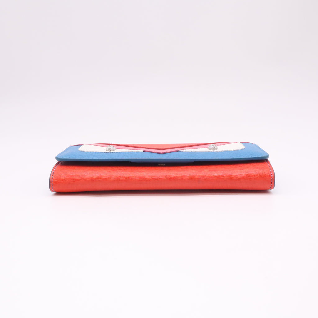 Fendi Bag Bugs "Monster" Continental Wallet W22422