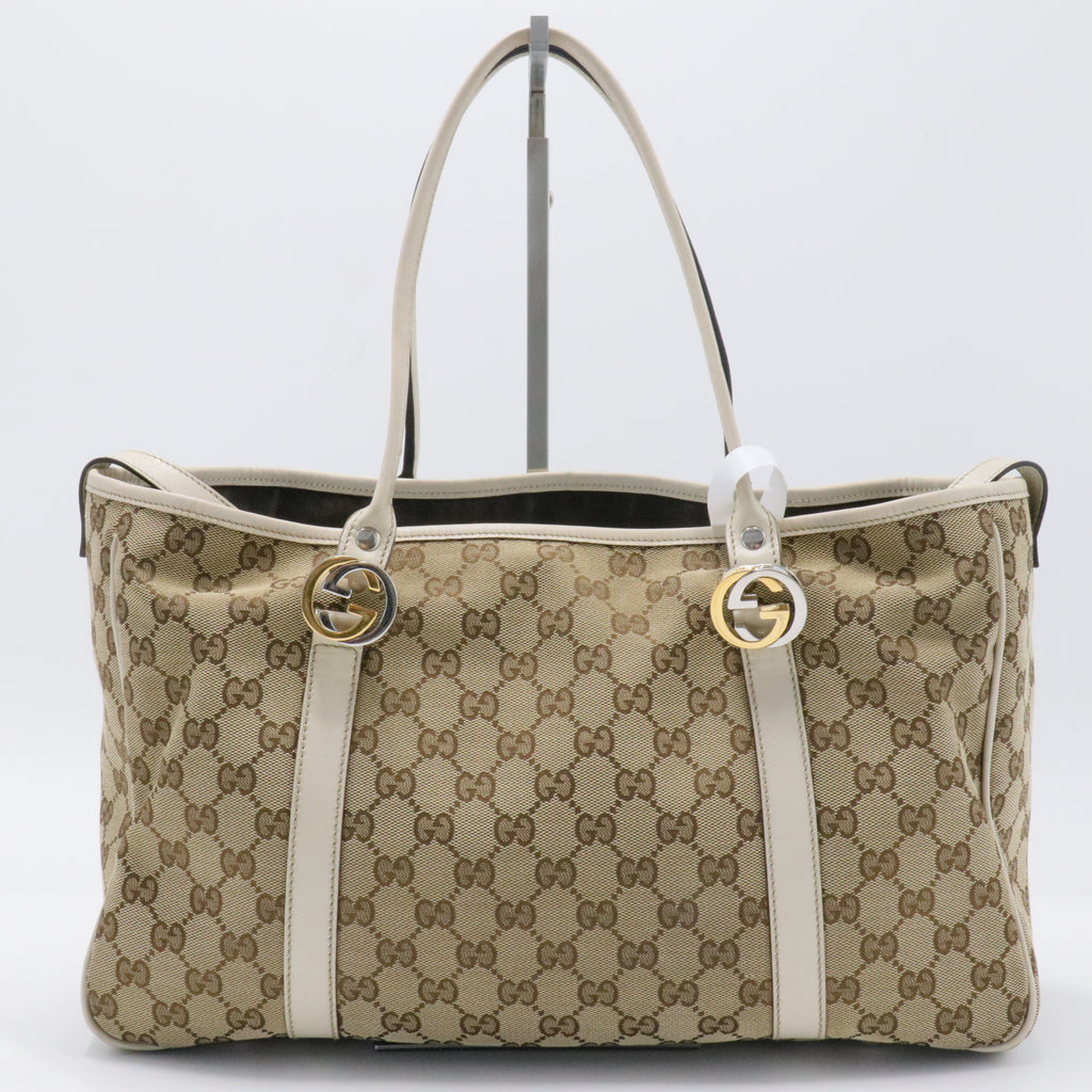 Miss GG Tote GG Canvas with Leather Medium