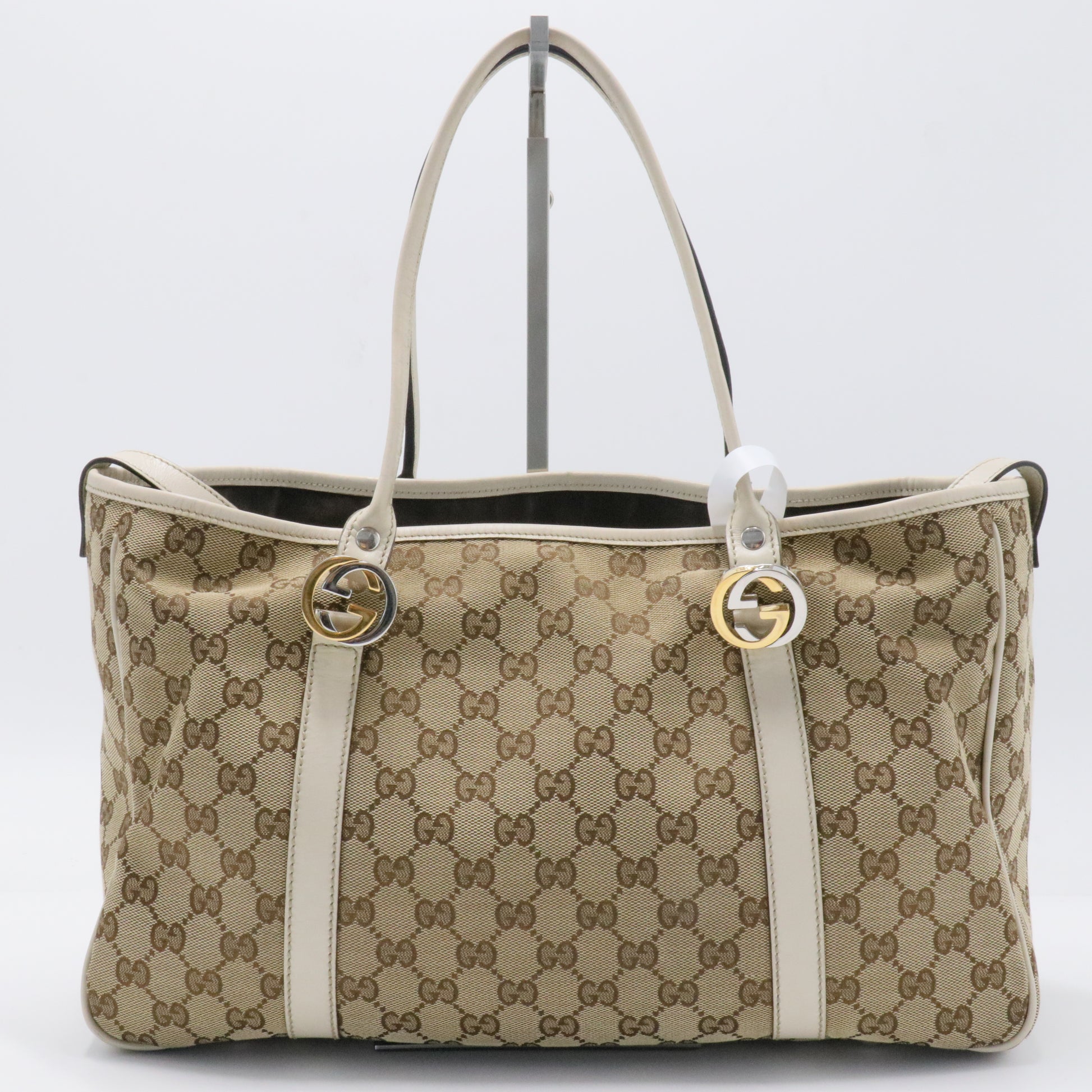 Miss GG Tote GG Canvas with Leather Medium