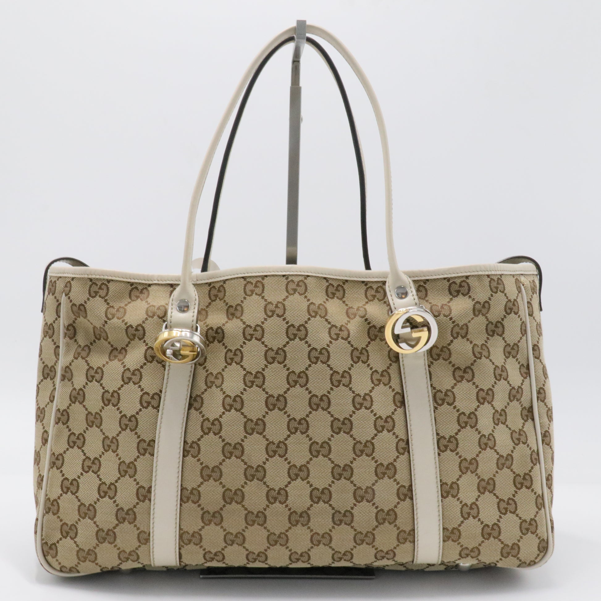 Miss GG Tote GG Canvas with Leather Medium