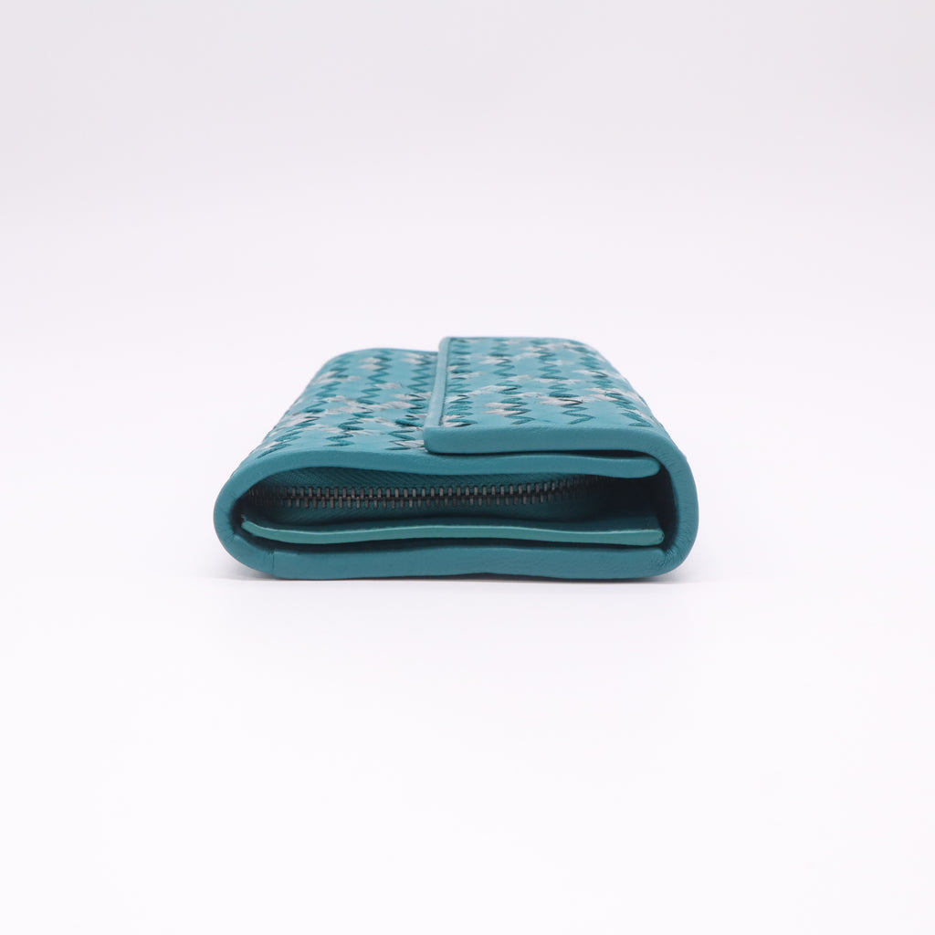 Bottega Veneta Intrecciato Nappa and Ayers Flap Continental Wallet W22395