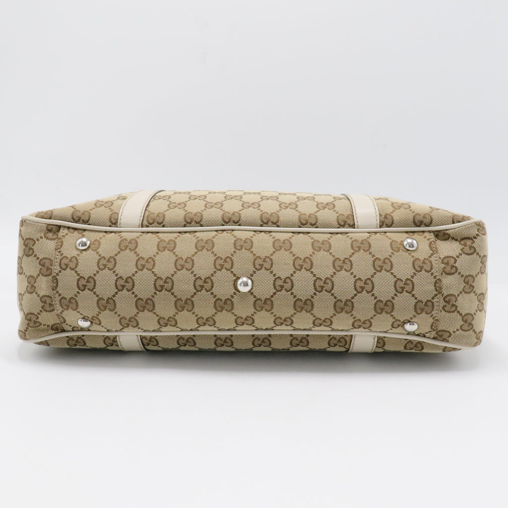 Miss GG Tote GG Canvas with Leather Medium
