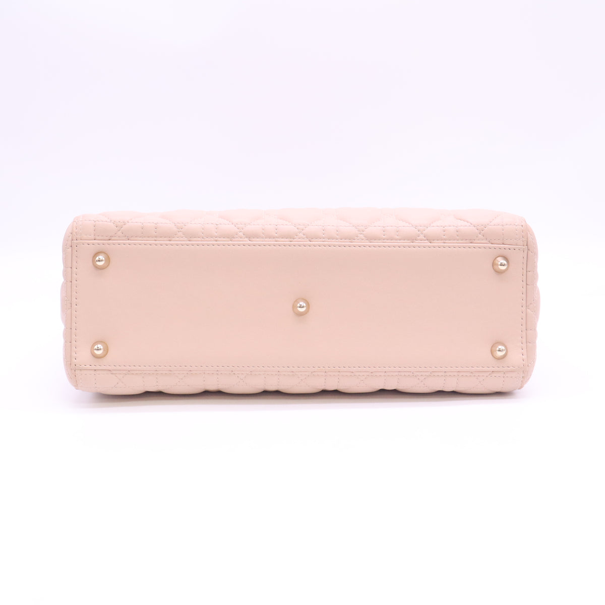 Christian Dior Lambskin Cannage Large Lady Dior Light Pink B24589
