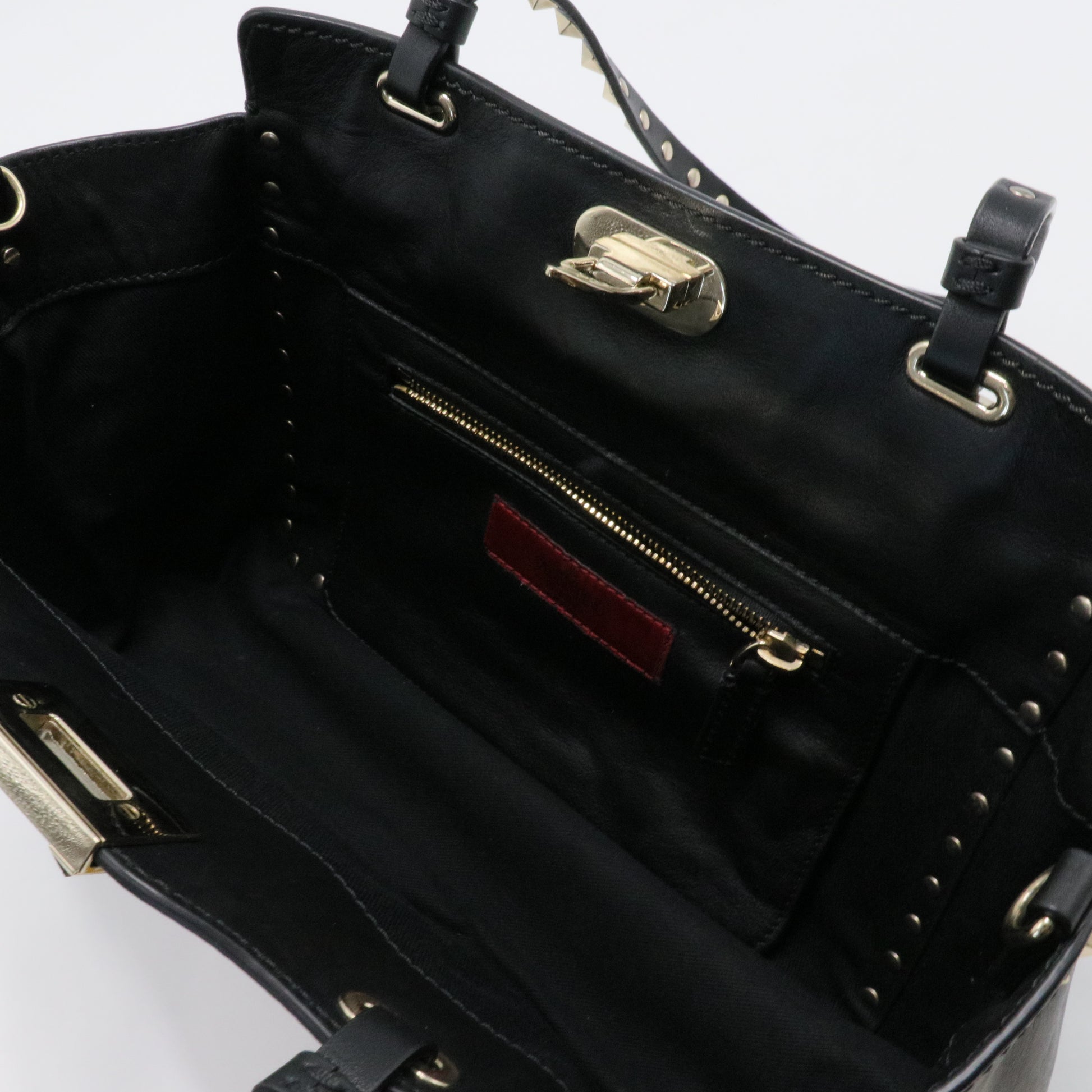 Rockstud Tote Soft Leather Small