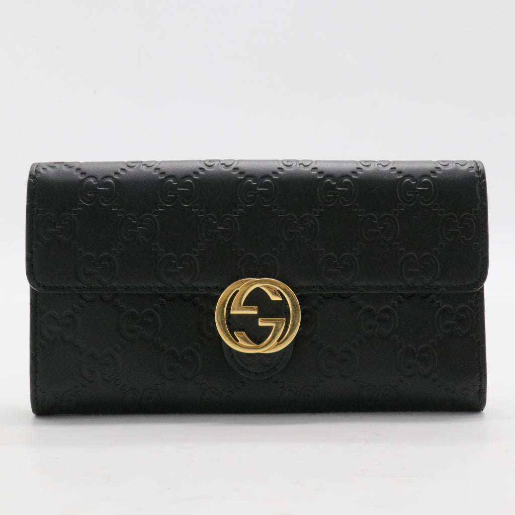 Icon Continental Wallet Guccissima Leather