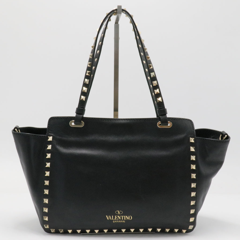 Vitello Small Rockstud Tote Black Sold Out