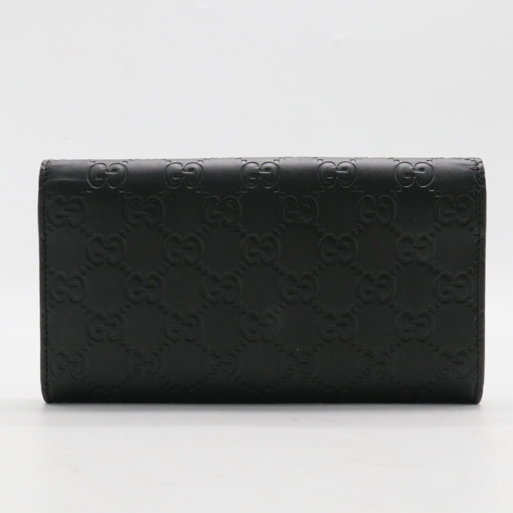 Icon Continental Wallet Guccissima Leather