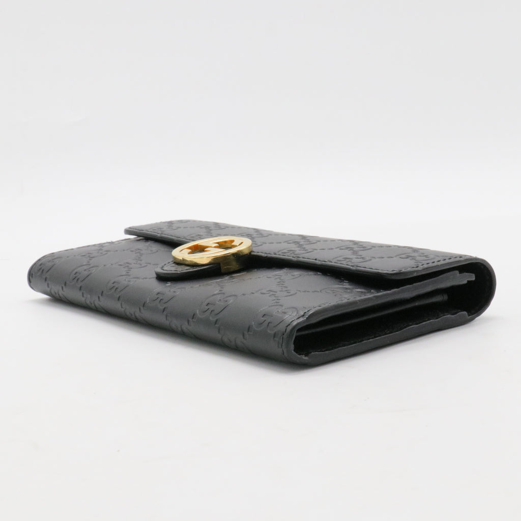 Icon Continental Wallet Guccissima Leather