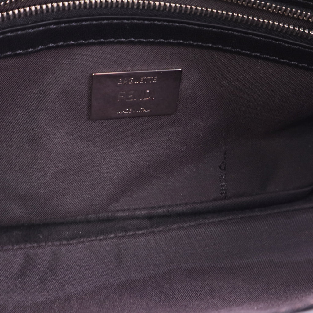 Baguette shearling handbag in pink Twins