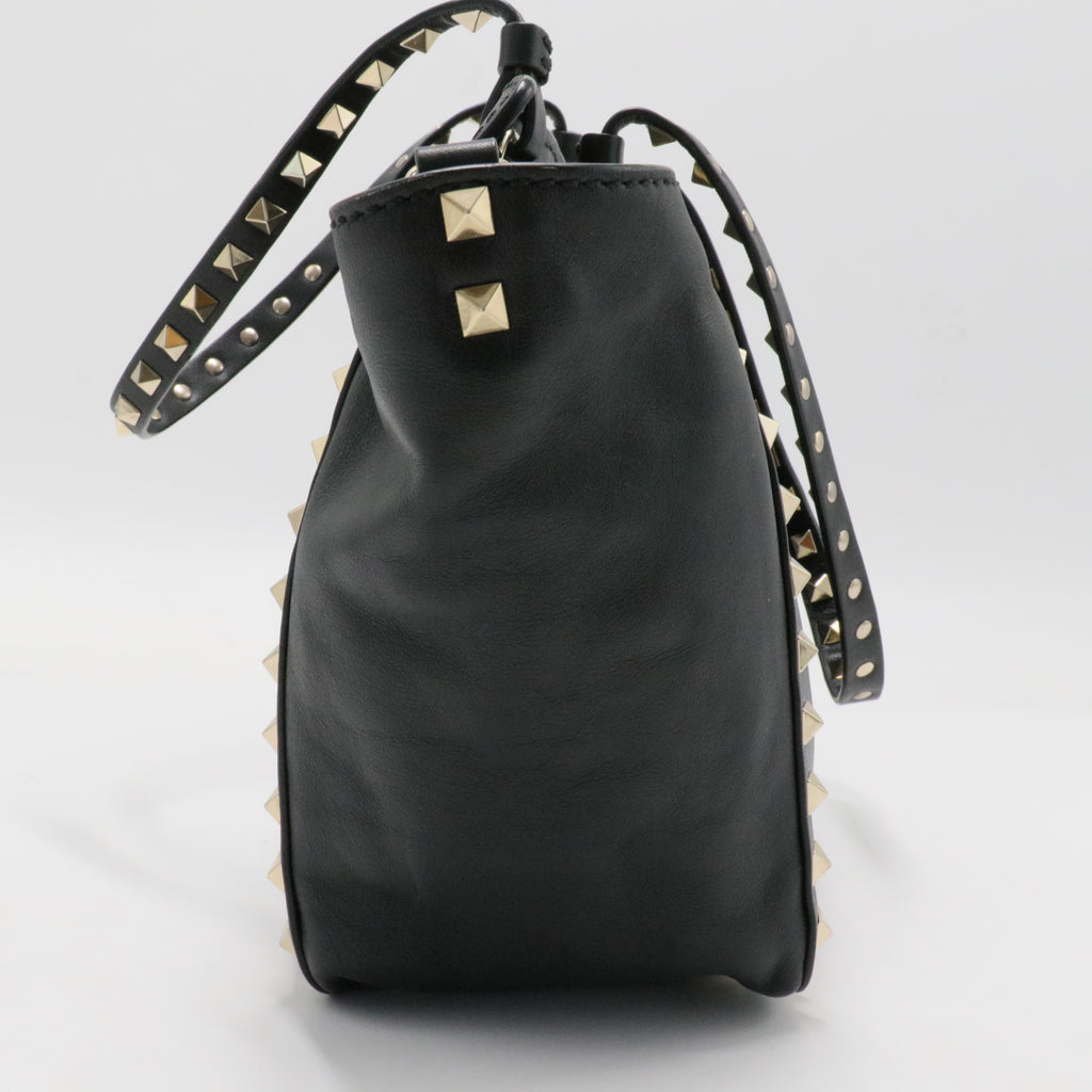 Vitello Small Rockstud Tote Black Sold Out