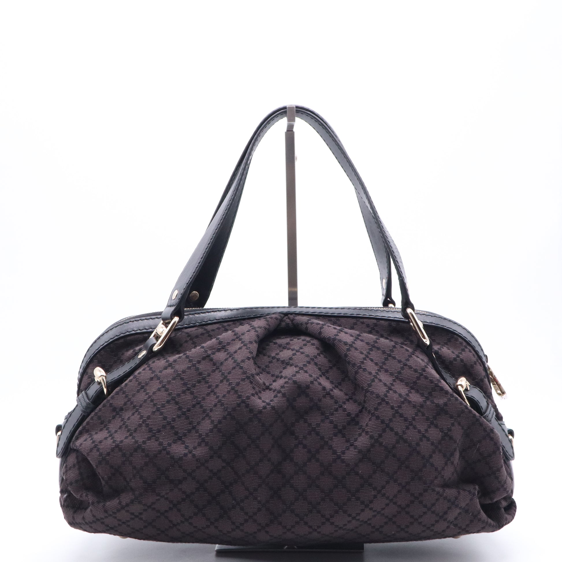 Gucci Diamante Canvas Bridle Satchel Twins B21791