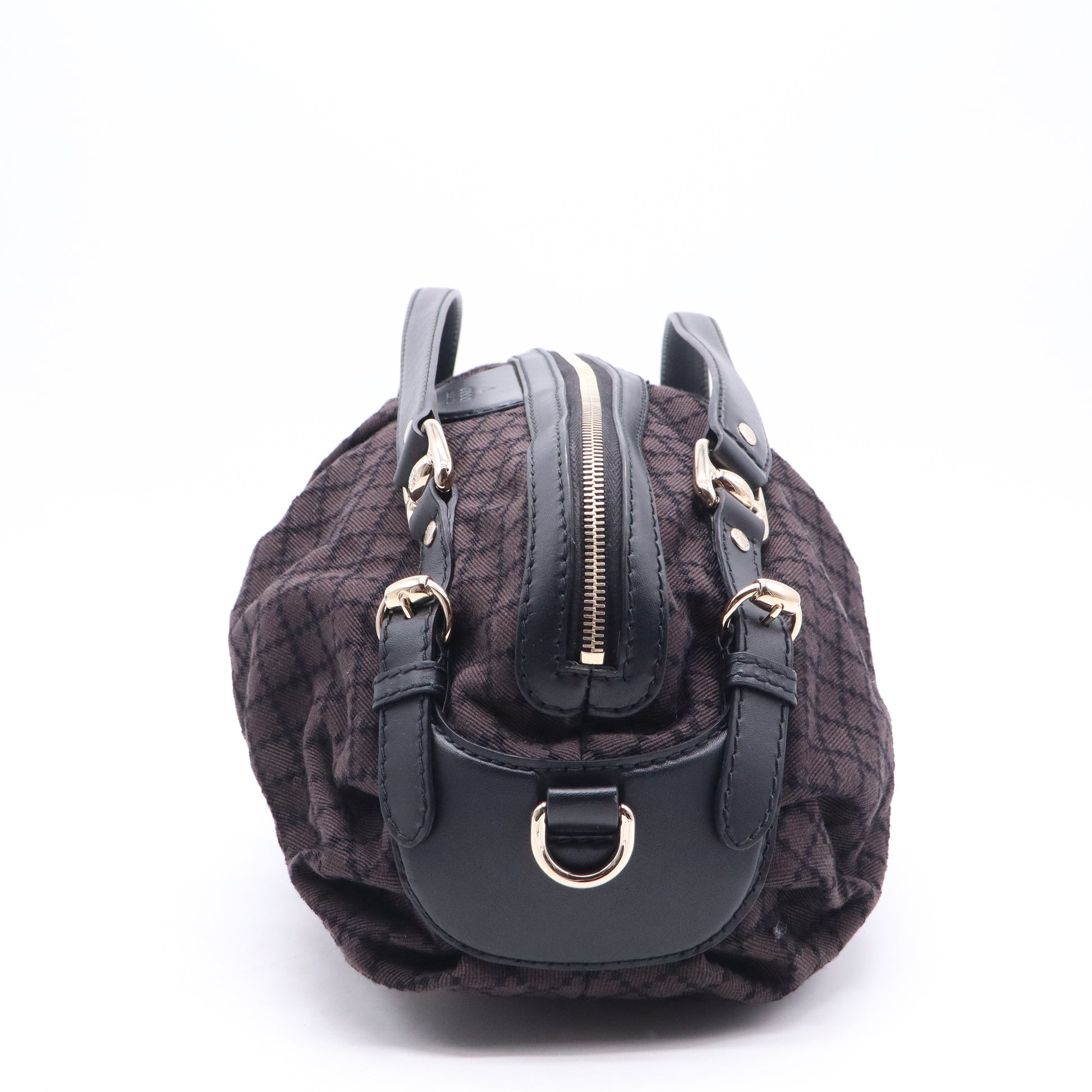 Gucci Diamante Canvas Bridle Satchel Twins B21791