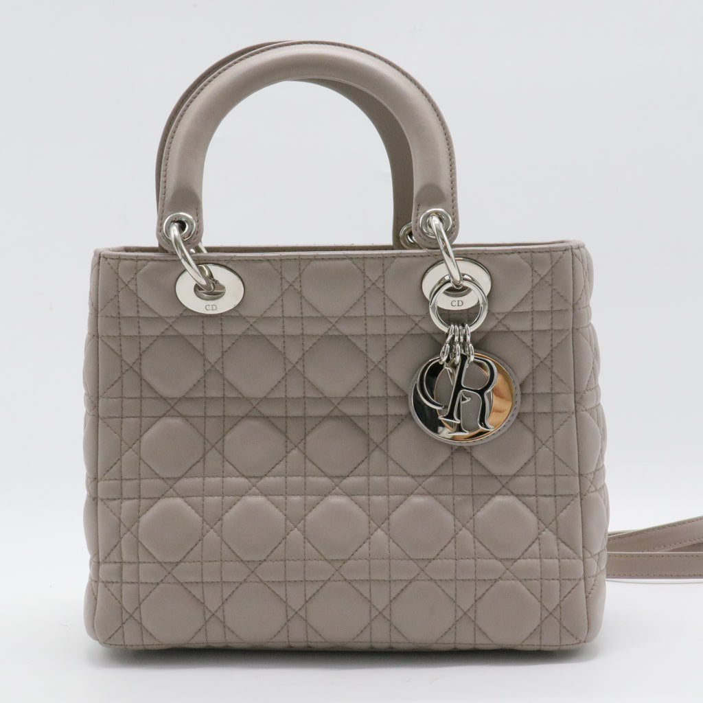 Lady Dior Bag Cannage Quilt Lambskin Medium