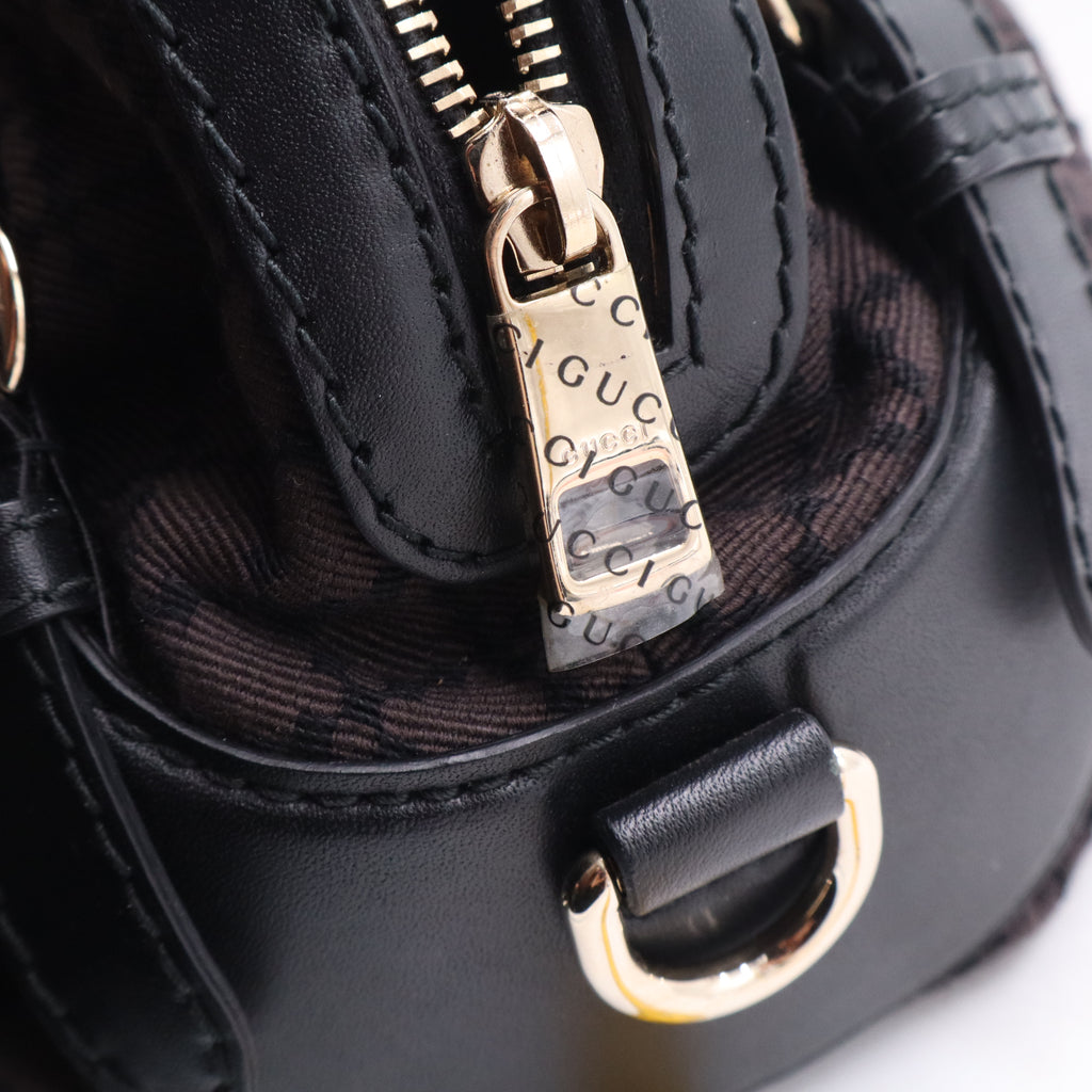 Gucci Diamante Canvas Bridle Satchel Twins B21791