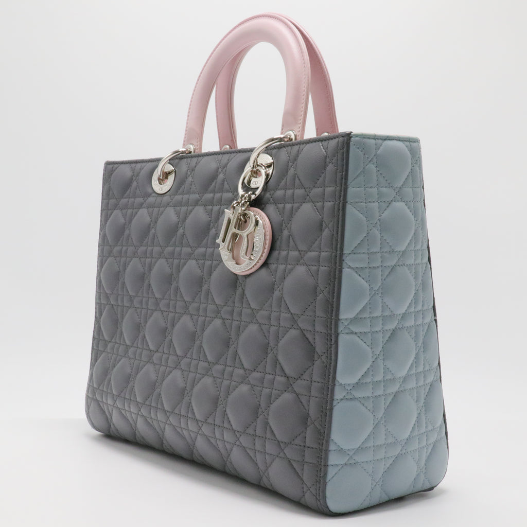 Lady Dior Large Tri Color 2013 Satchel