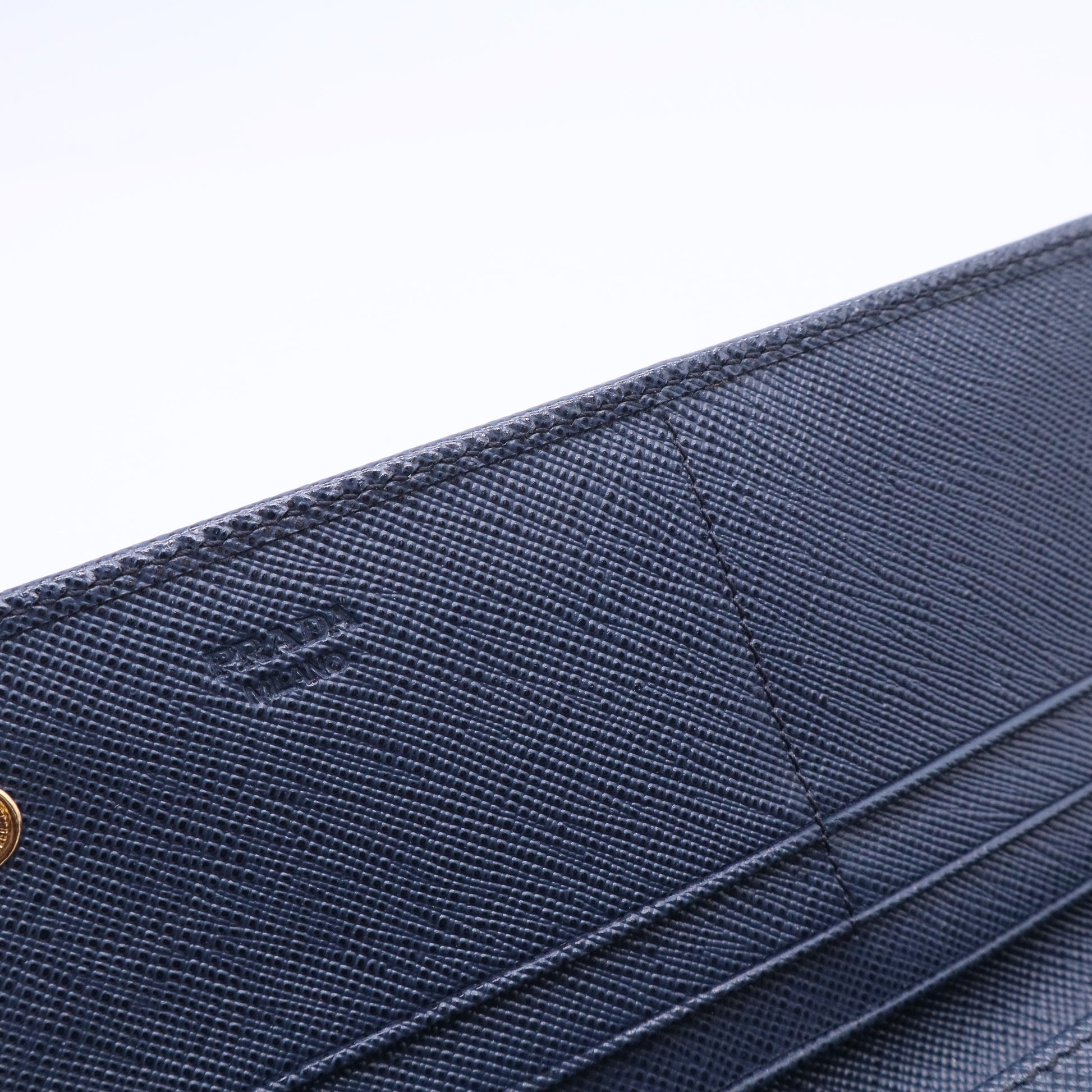 Saffiano Metal Continental Flap Travel Wallet Bluette W20141