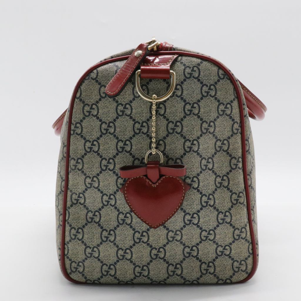 GG Supreme Tattoo Heart Joy Boston Bag