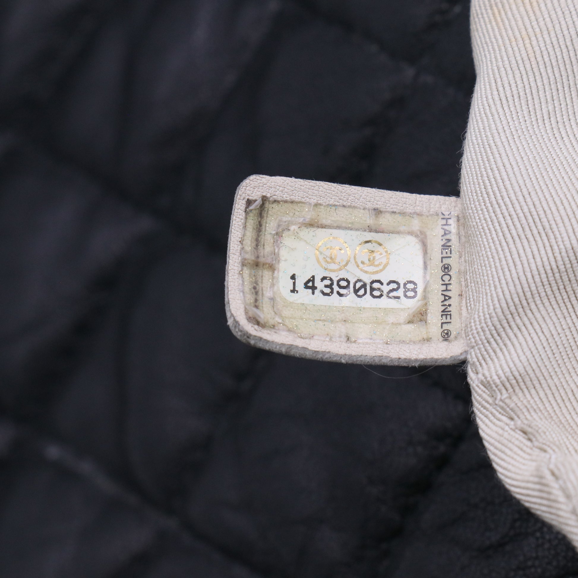 Chanel Black Quilted Washed Lambskin Leather Chain Around Maxi Flap Bag twins LDJ3921