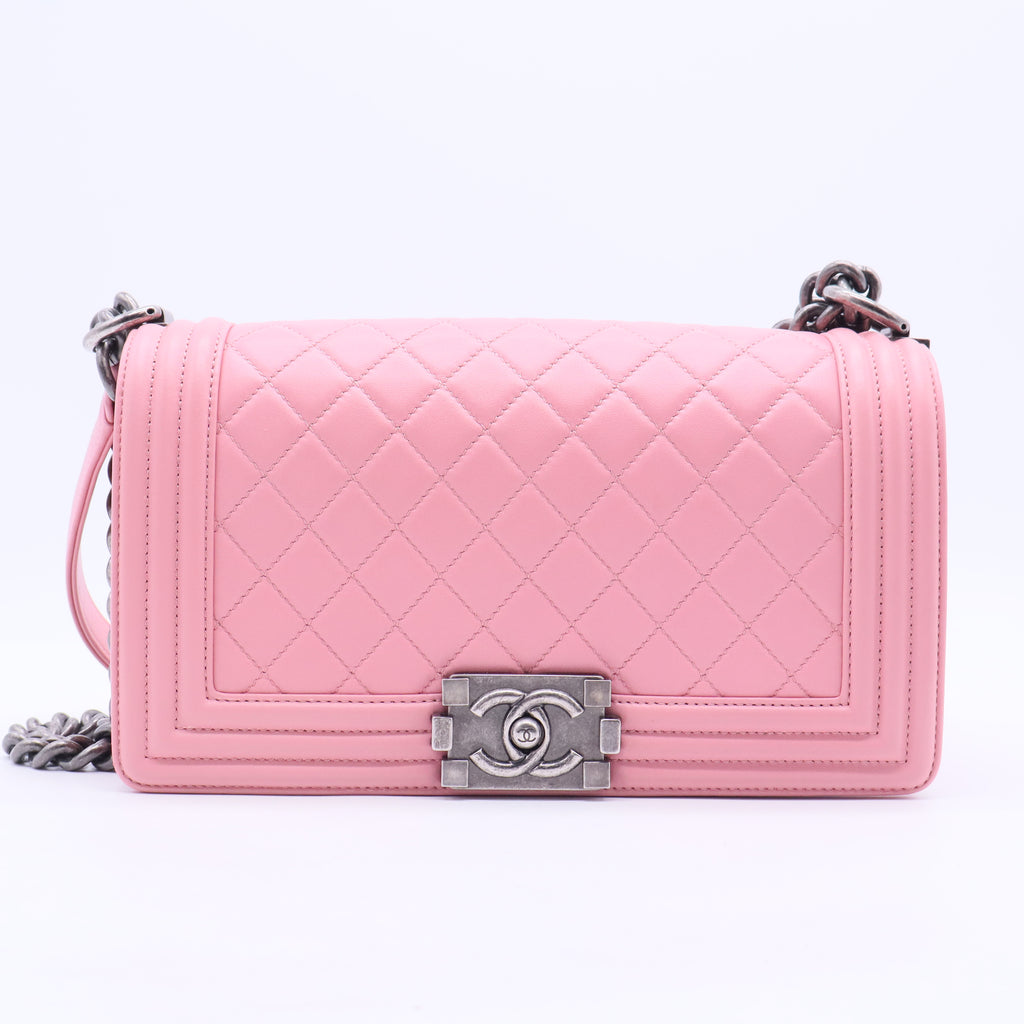 Boy Flap Bag Quilted Lambskin Old Medium B20087