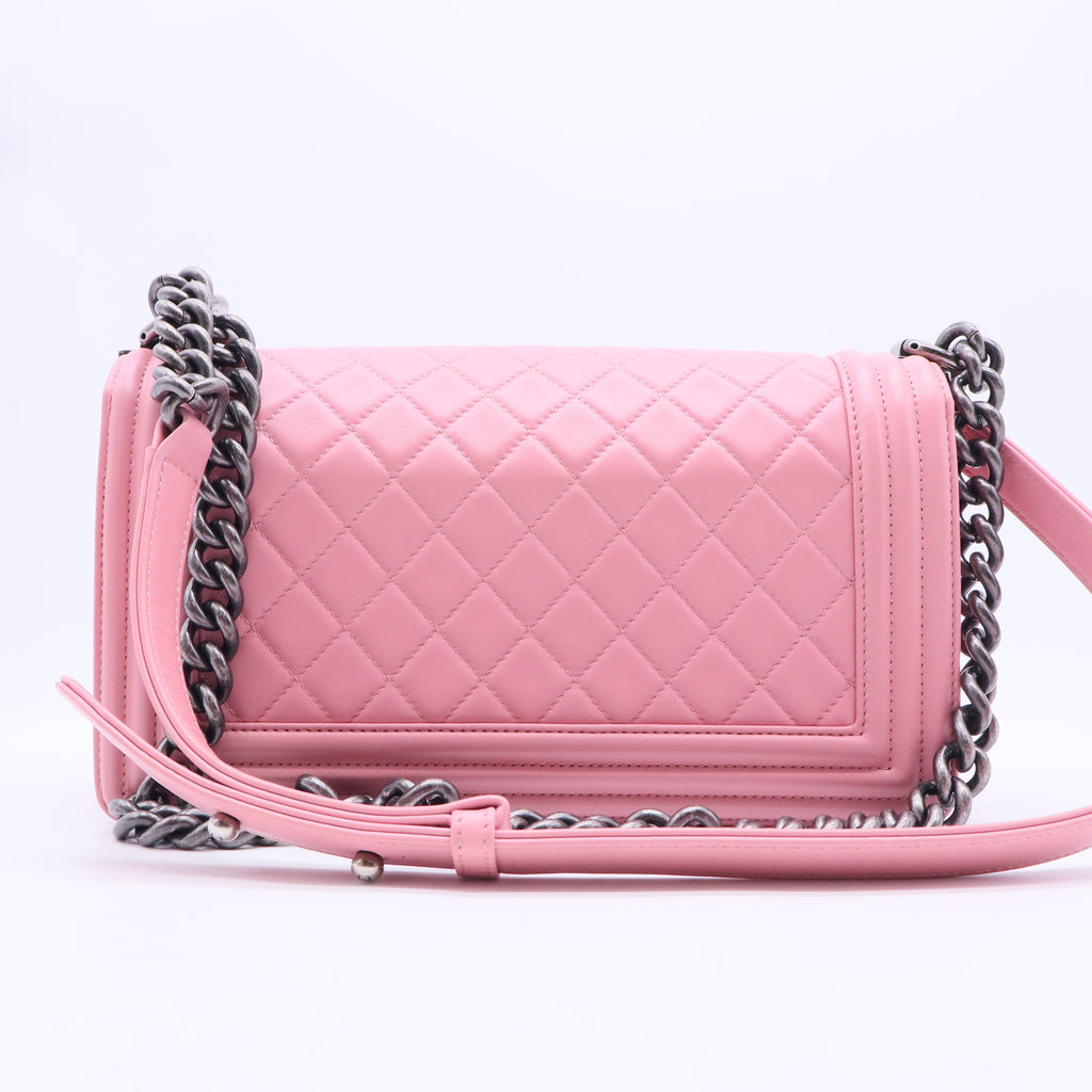 Boy Flap Bag Quilted Lambskin Old Medium B20087