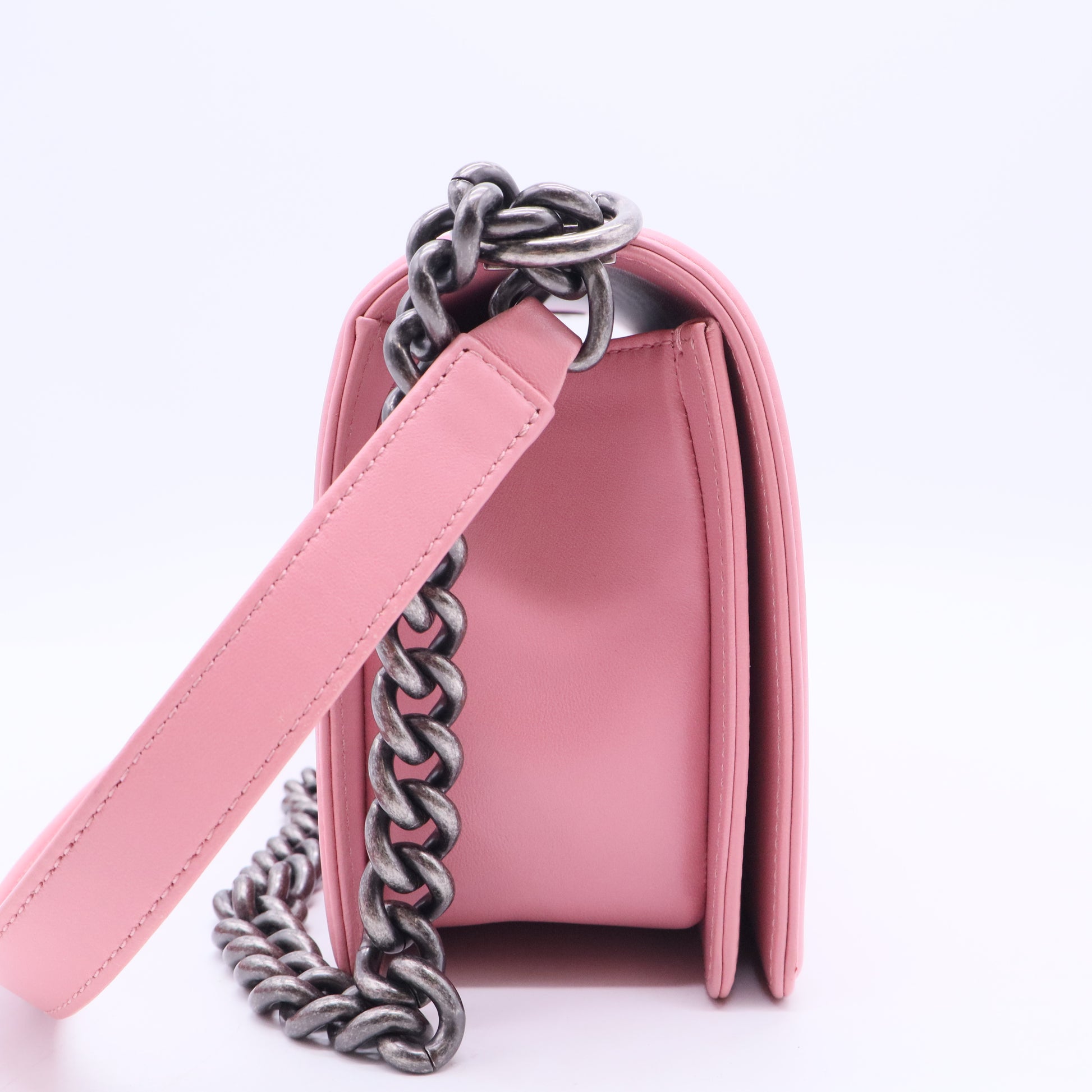 Boy Flap Bag Quilted Lambskin Old Medium B20087