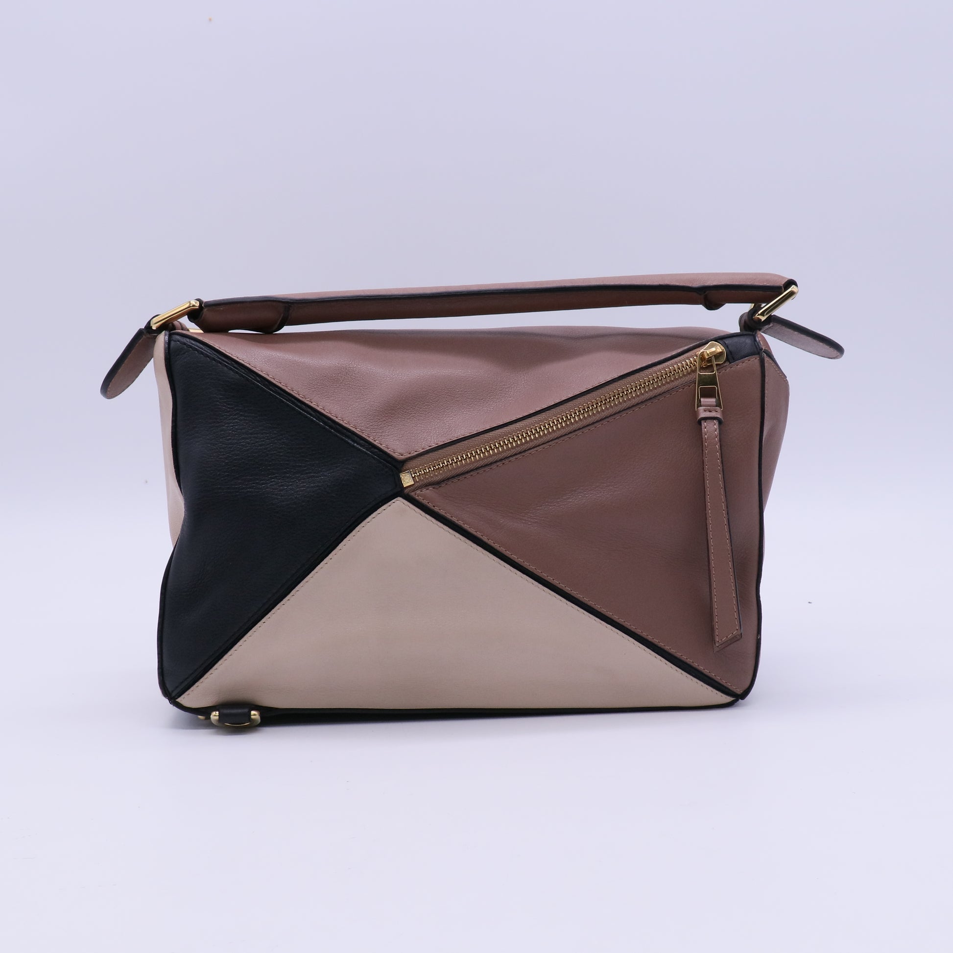 Loewe Puzzle Bag Leather Medium Twins B21077