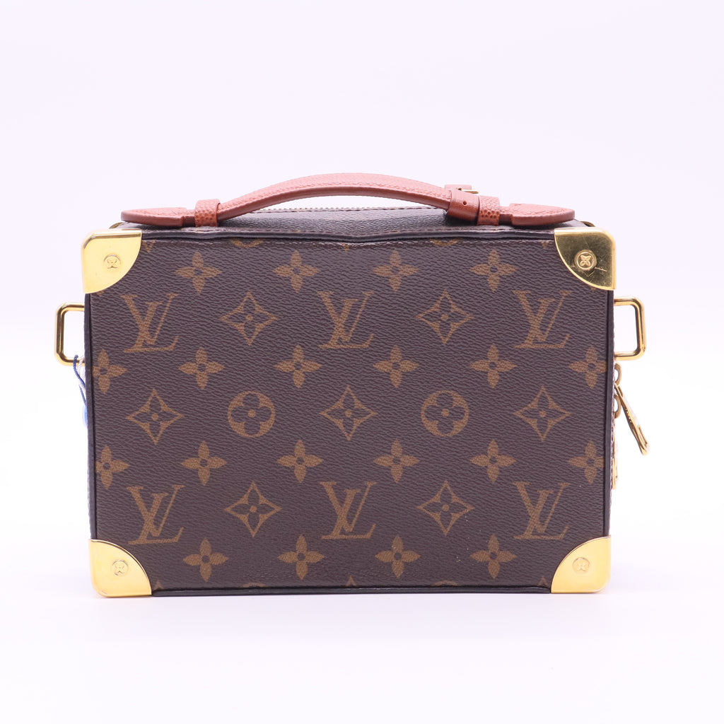 Brown NBA Monogram Handle Trunk Satchel Twins