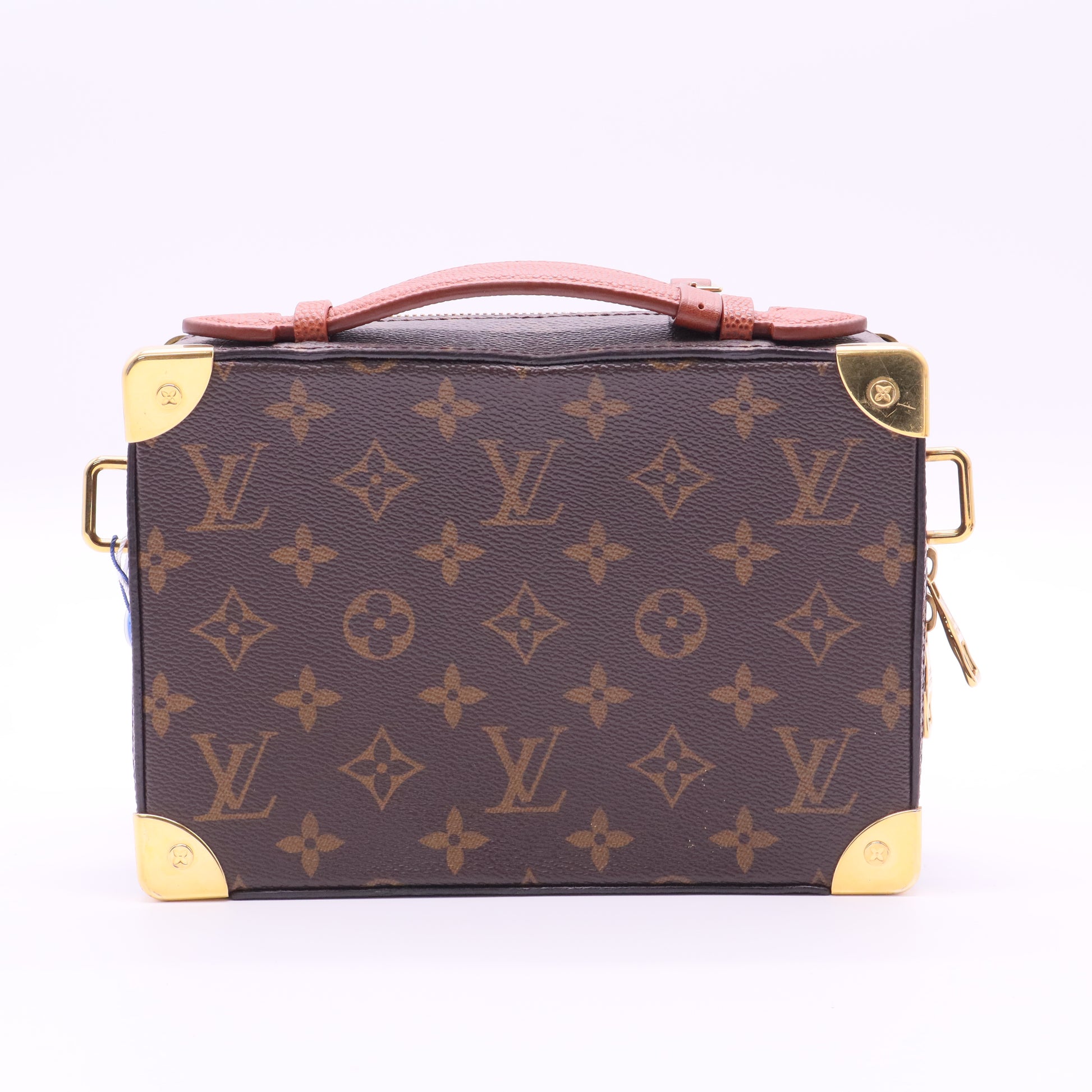 Brown NBA Monogram Handle Trunk Satchel Twins
