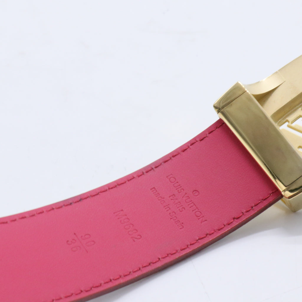 Ceinture Carre Belt Monogram Multicolor Thin 90