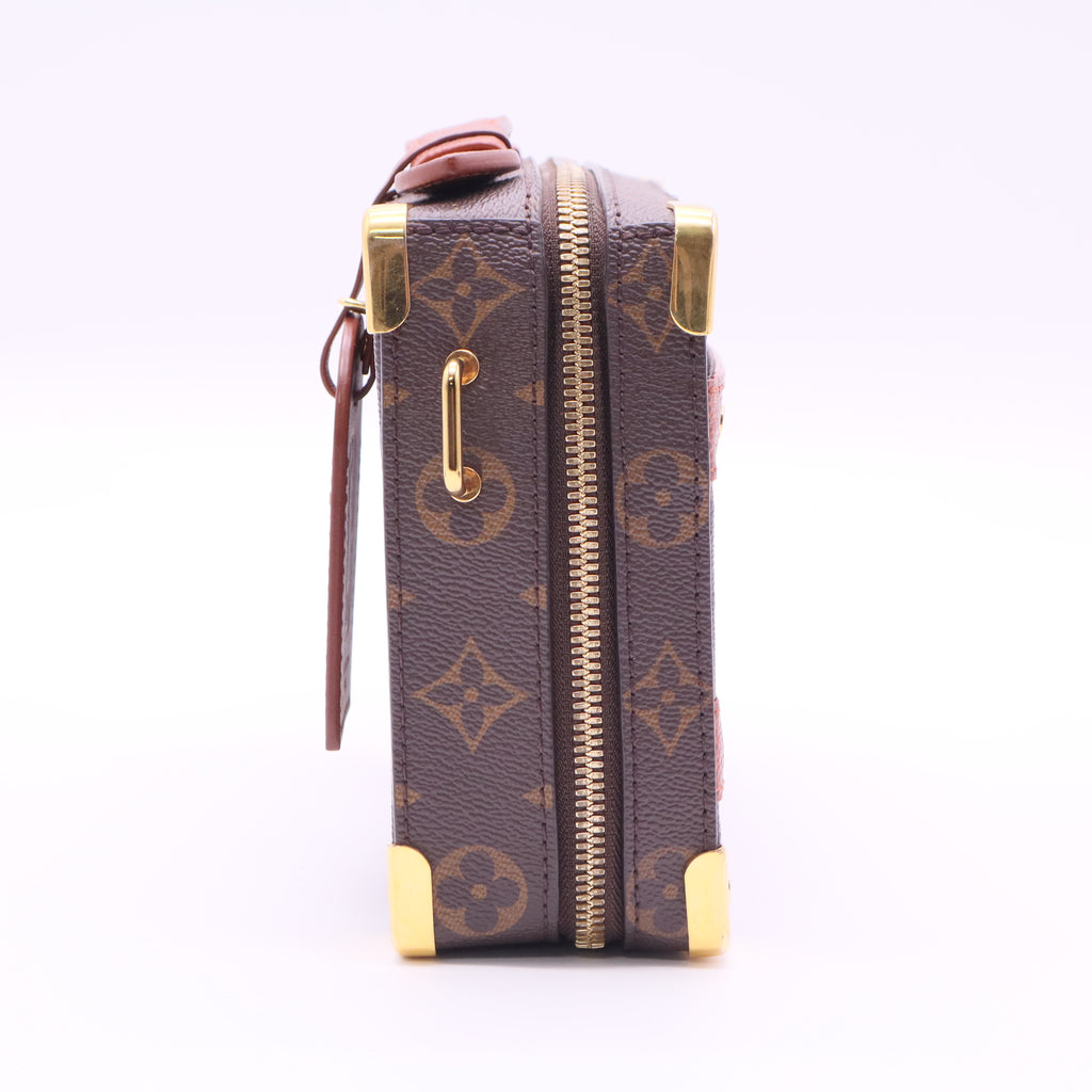 Brown NBA Monogram Handle Trunk Satchel Twins