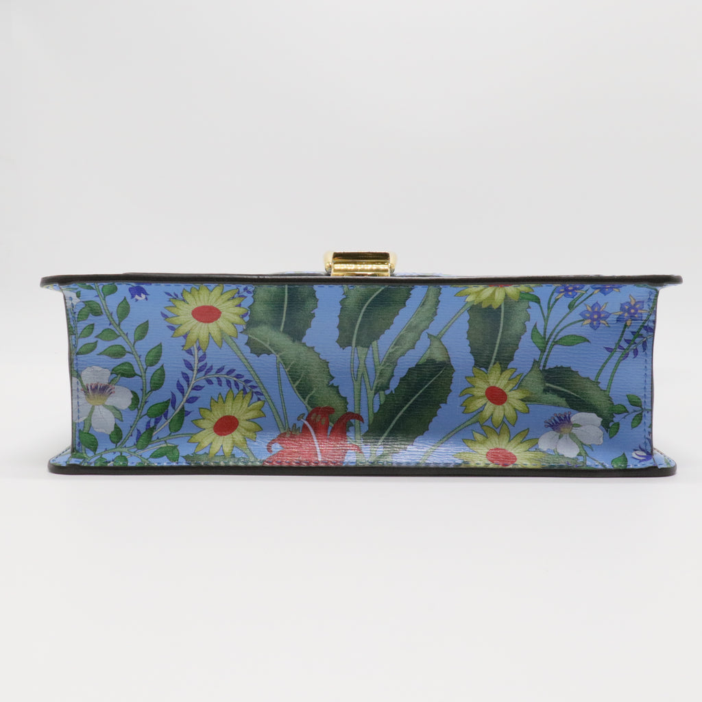 Gucci Sylvie Flora Calfskin Shoulder Bag