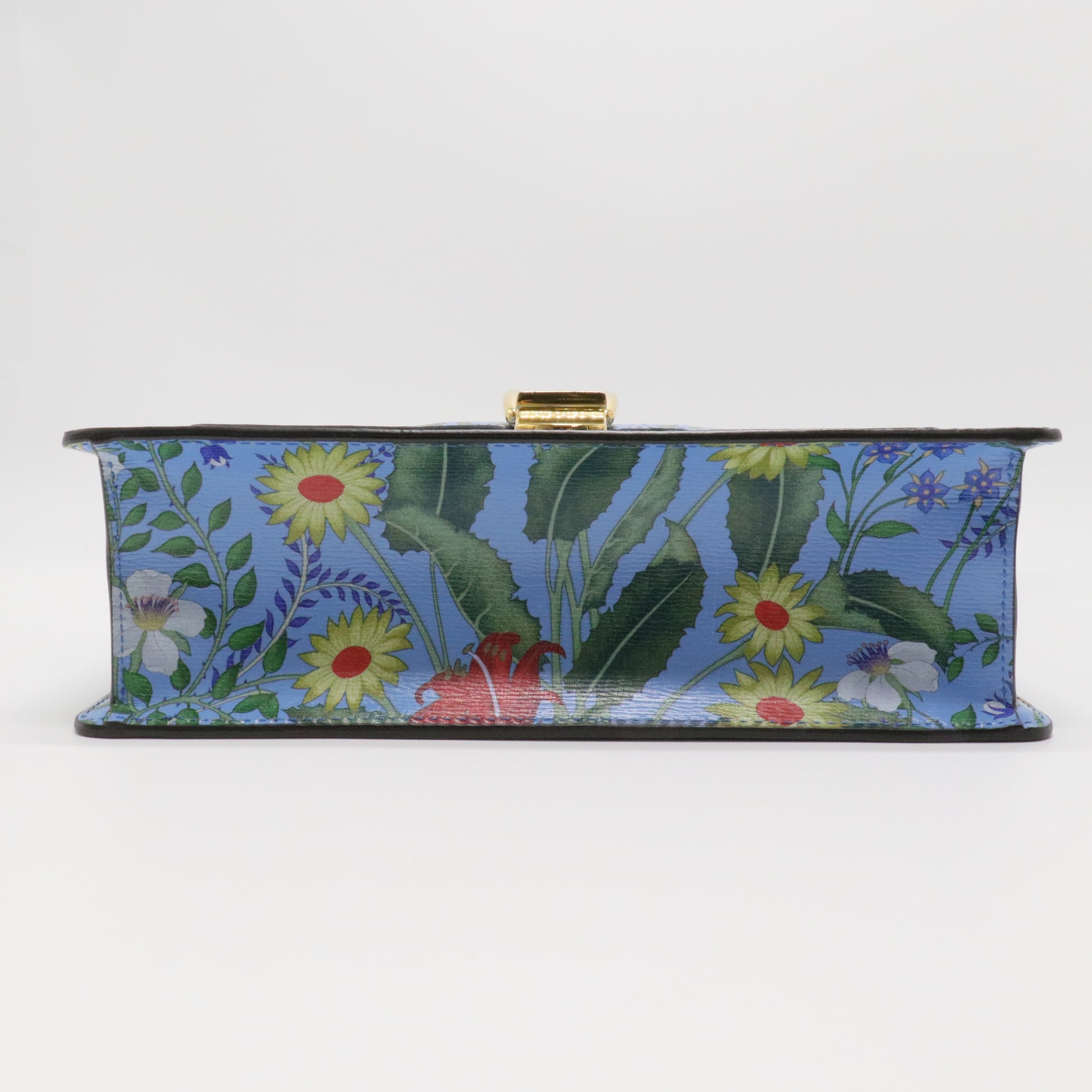 Gucci Sylvie Flora Calfskin Shoulder Bag