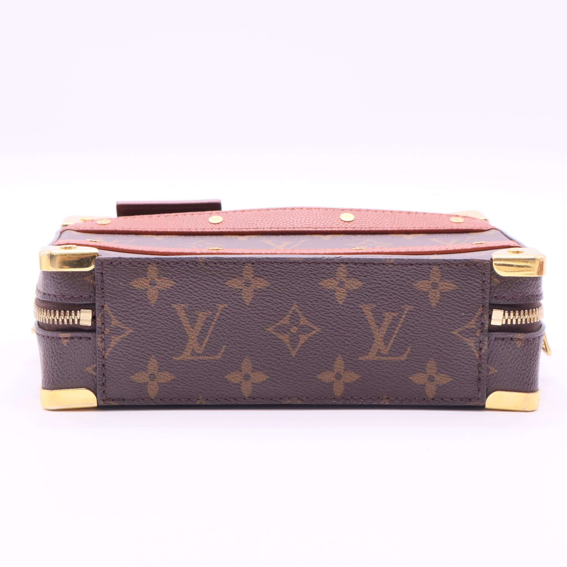 Brown NBA Monogram Handle Trunk Satchel Twins