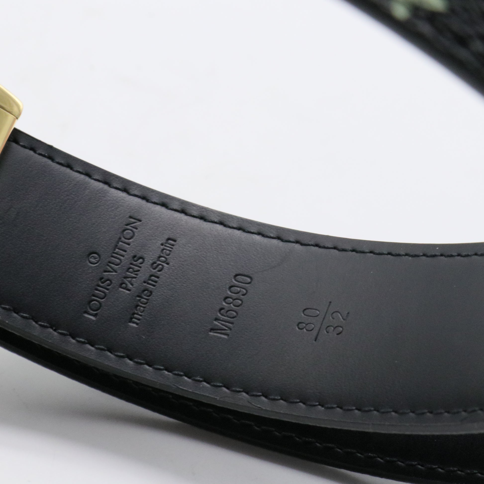 LV Cut Reversible Belt Monogram Multicolor and Leather Medium 80