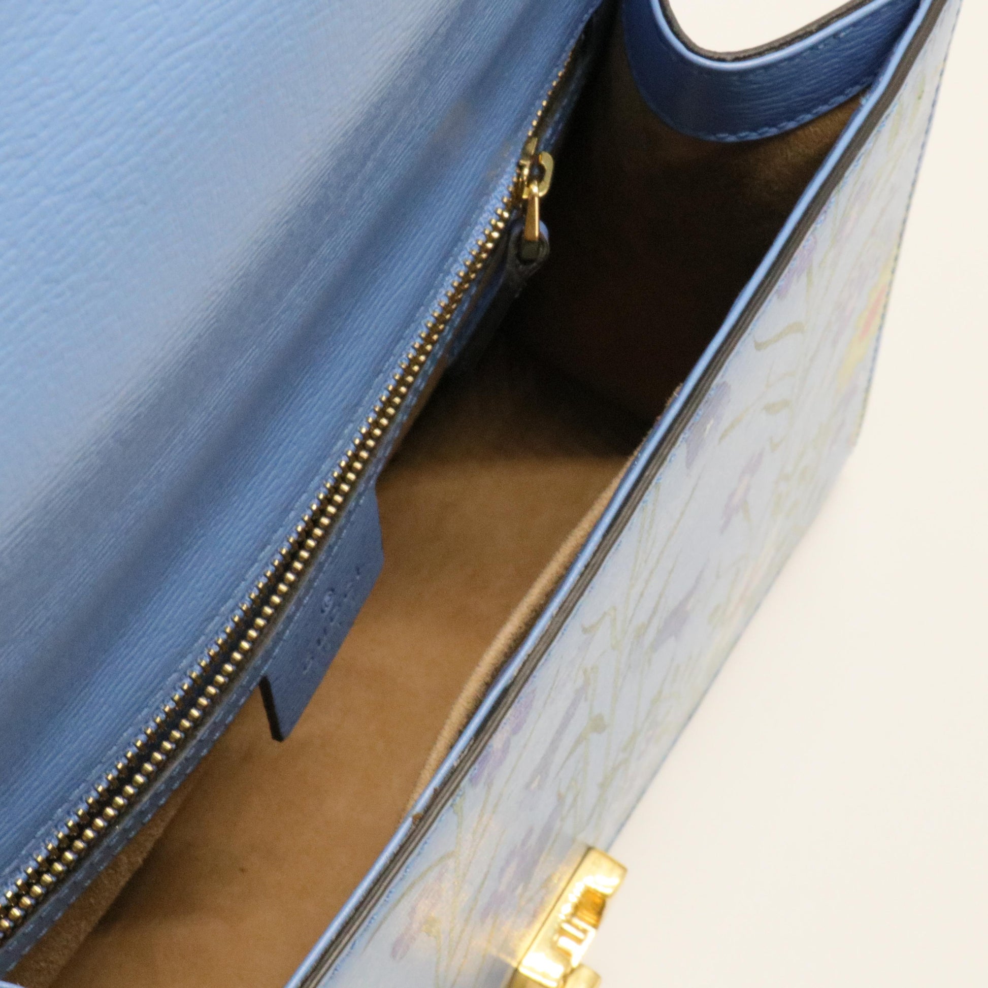 Gucci Sylvie Flora Calfskin Shoulder Bag