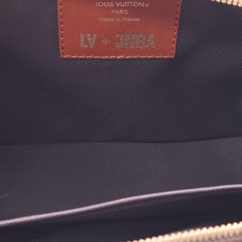 Brown NBA Monogram Handle Trunk Satchel Twins