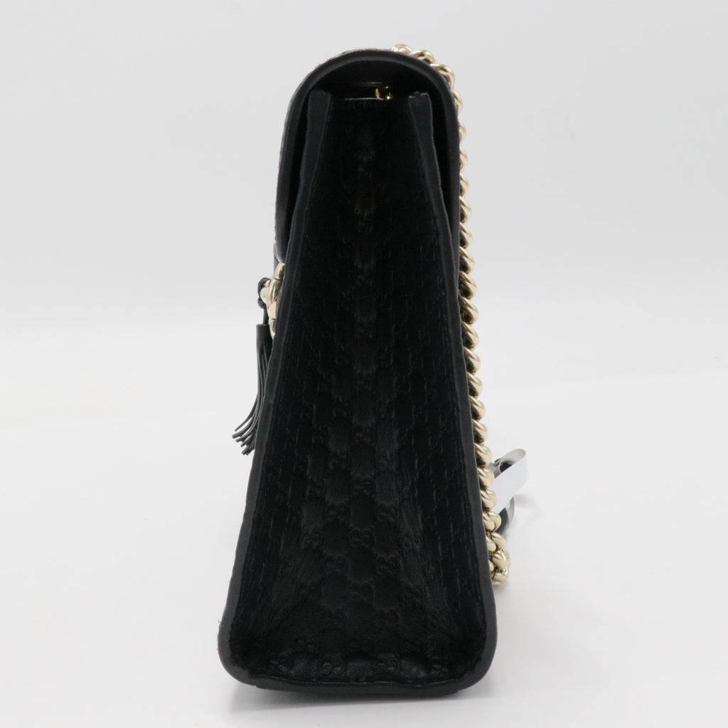 Emily Chain Flap Bag (Outlet) Microguccissima Leather Medium