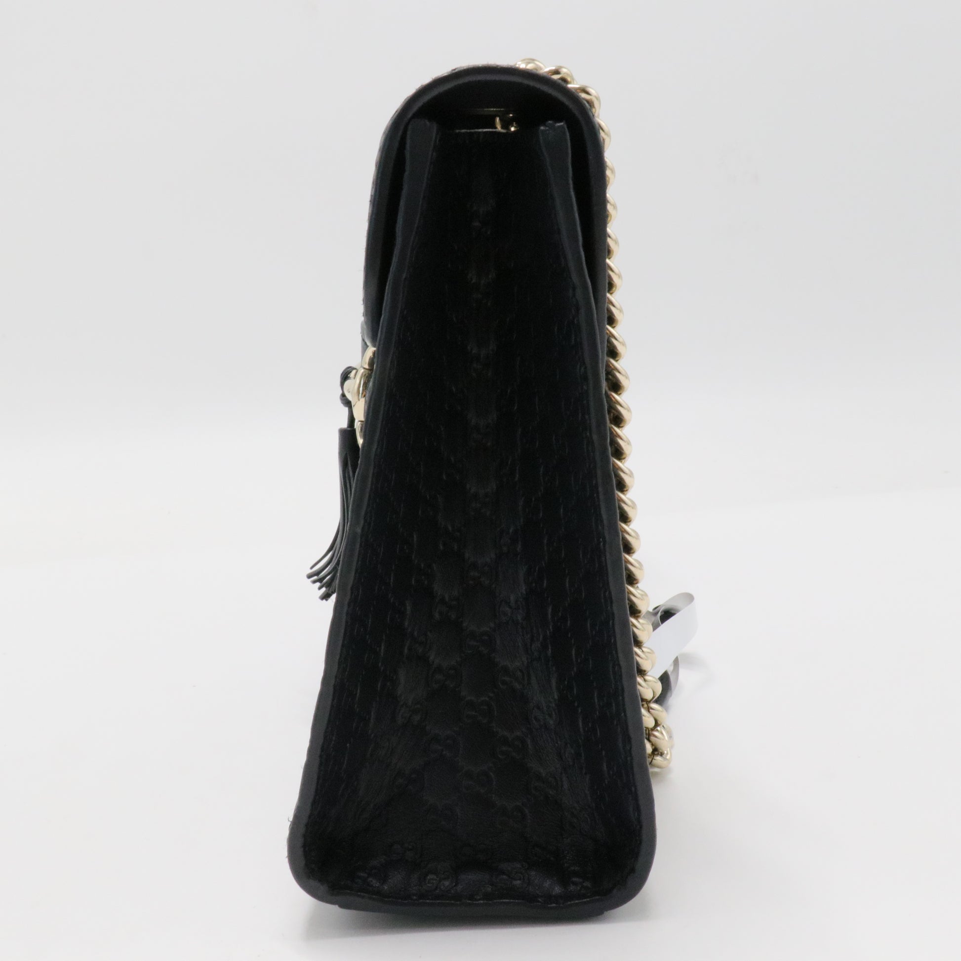 Emily Chain Flap Bag (Outlet) Microguccissima Leather Medium