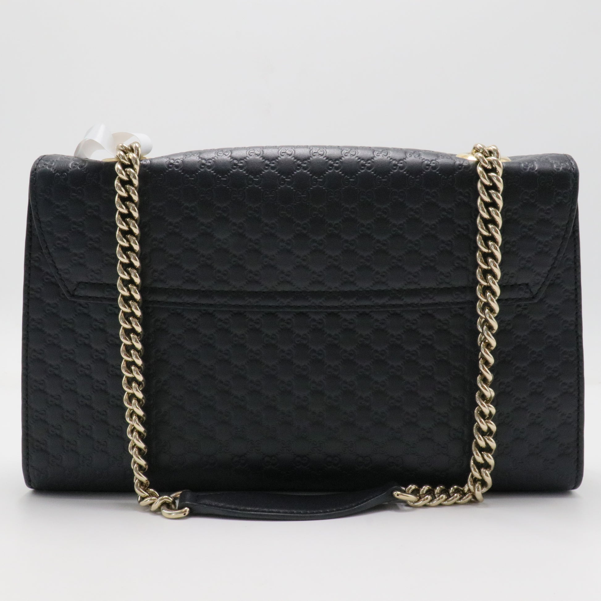 Emily Chain Flap Bag (Outlet) Microguccissima Leather Medium
