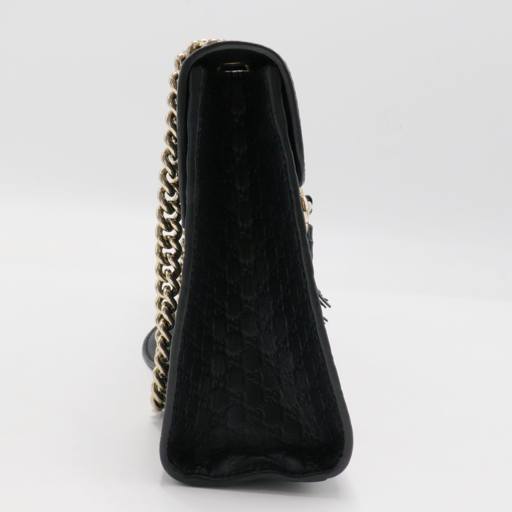 Emily Chain Flap Bag (Outlet) Microguccissima Leather Medium