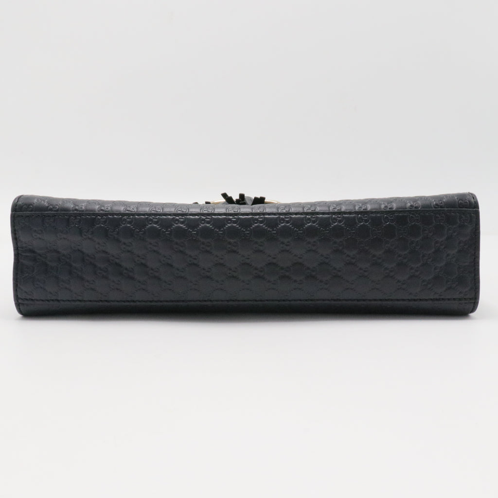 Emily Chain Flap Bag (Outlet) Microguccissima Leather Medium