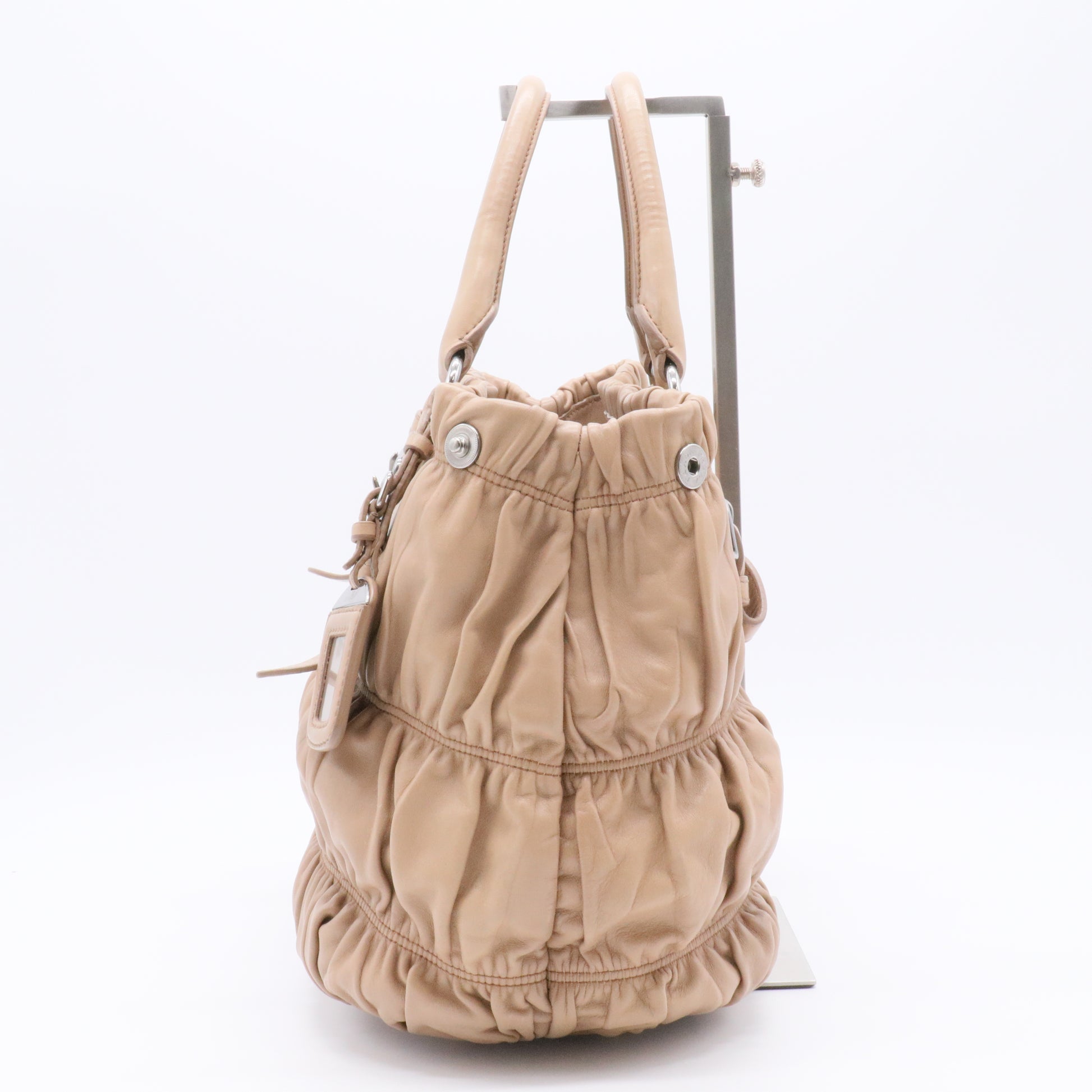 Prada Vernice Gaufre Satchel For Gisel