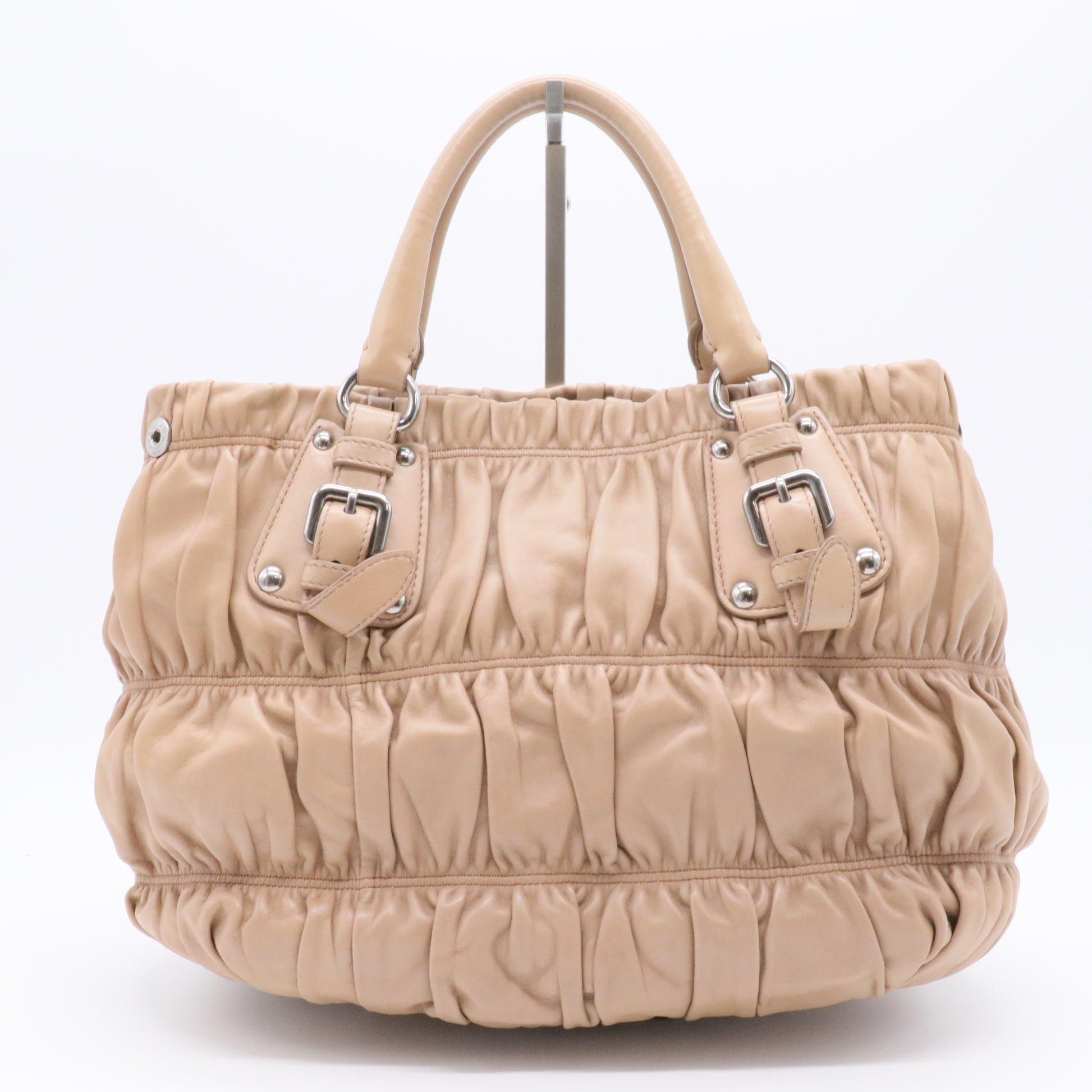 Prada Vernice Gaufre Satchel For Gisel